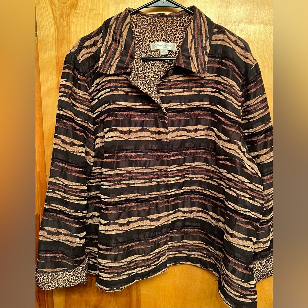 Coldwater Creek textured Blouse